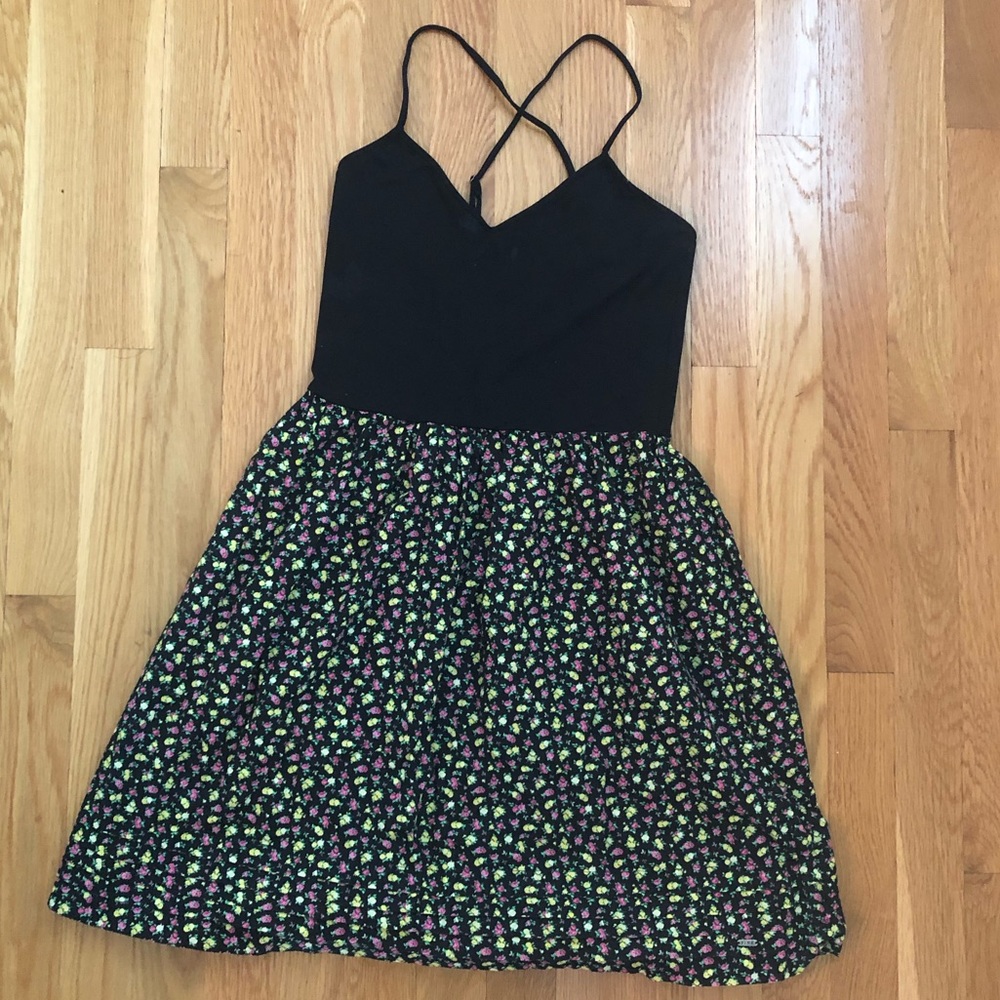 Victoria’s Secret Pink Dress- black and floral